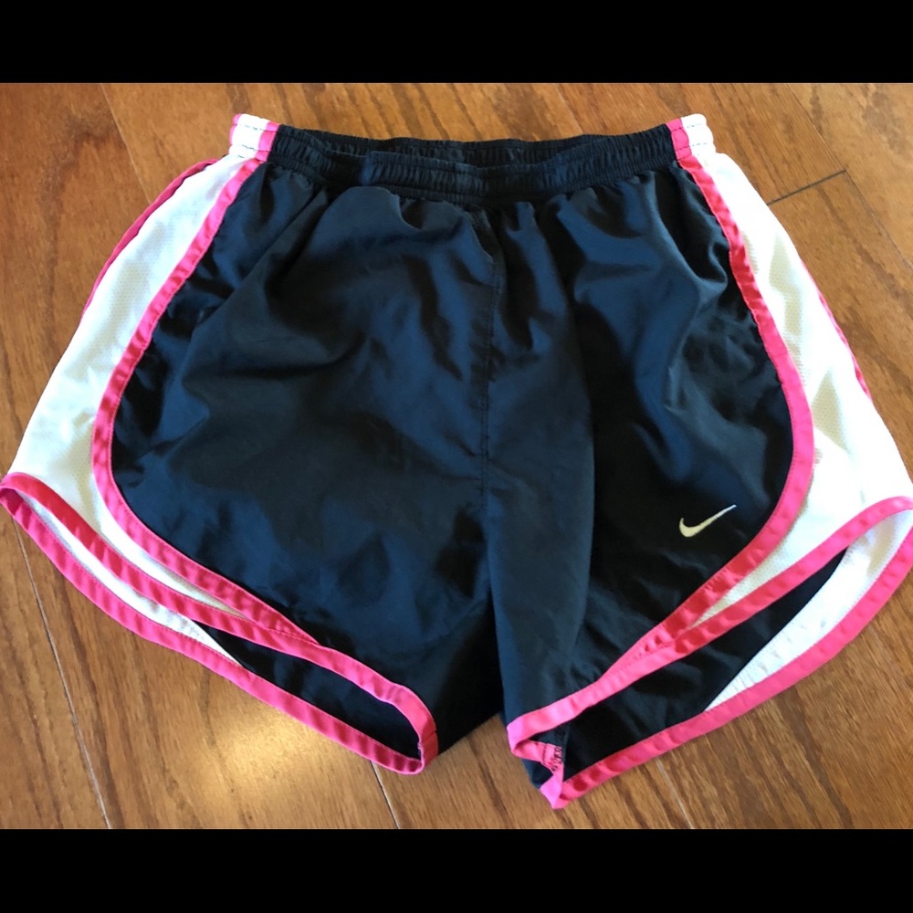 Black with Pink trim Nike Running Shorts